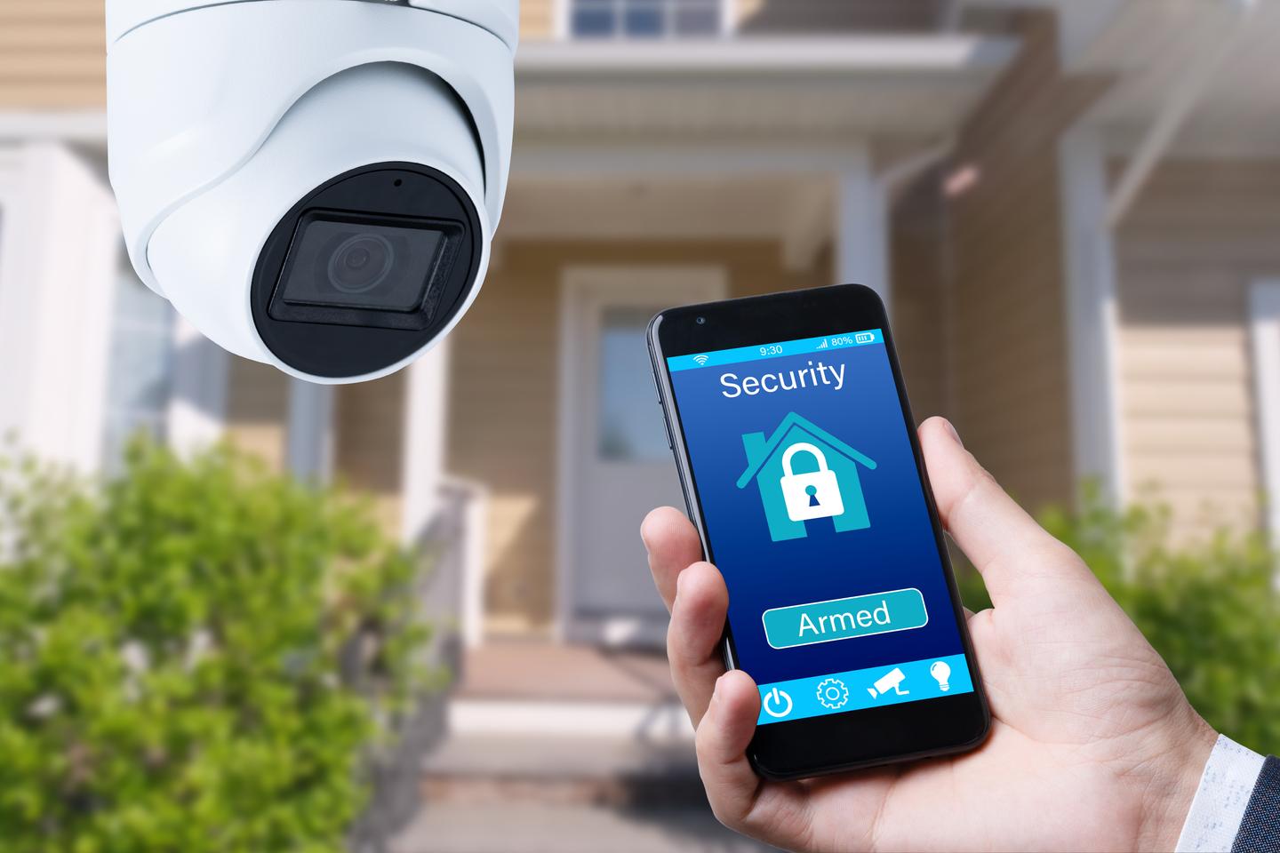 App für die Überwachungskamera der Haussicherheit